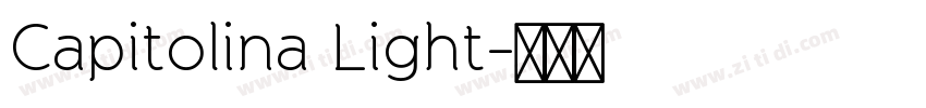 Capitolina Light字体转换